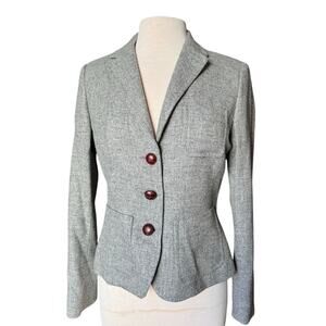J Crew 100% Scottish Wool by Robert Noble Blazer Size 6